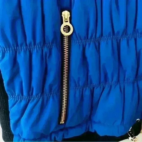 CALVIN KLEIN PLUS SIZE BLUE/BLACK GOLD ACCENTS ACTIVE FALL WINTER  ATHLETIC VEST - Picture 3 of 12